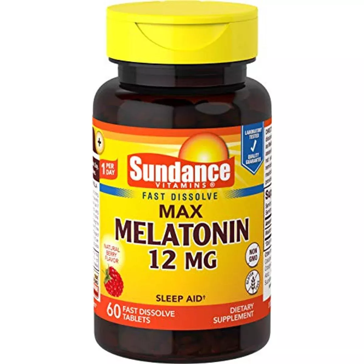 Sundance Vitamins Melatonin – 12 mg Tablets