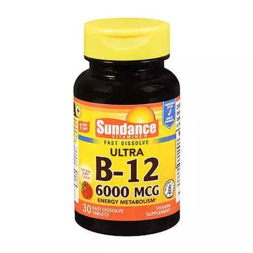 Sundance Vitamins Vitamin B12 6000 Mcg Tablets
