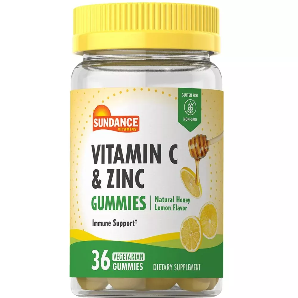 Sundance Vitamins Vitamin C + Zinc – Vegetarian Gummies