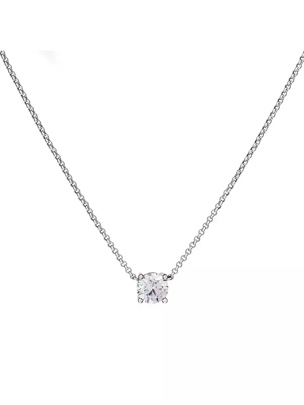 Sybella Jewellery Sade Claw Set CZ Necklace Silver