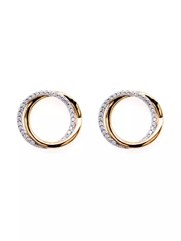 Sybella Jewellery Thea Two Tone Earrings Gold