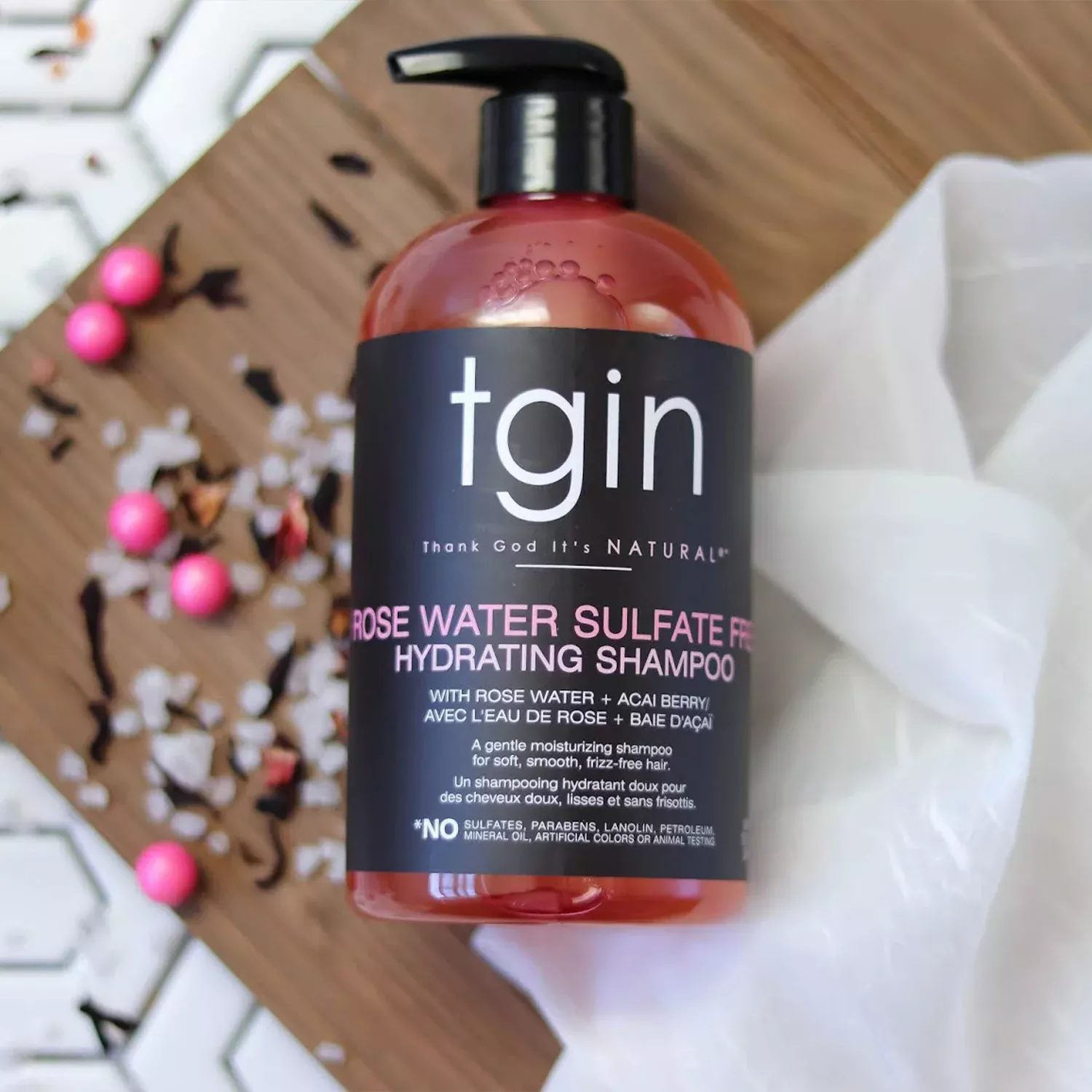 tgin – Rose Water Sulfate Free Hydrating Shampoo