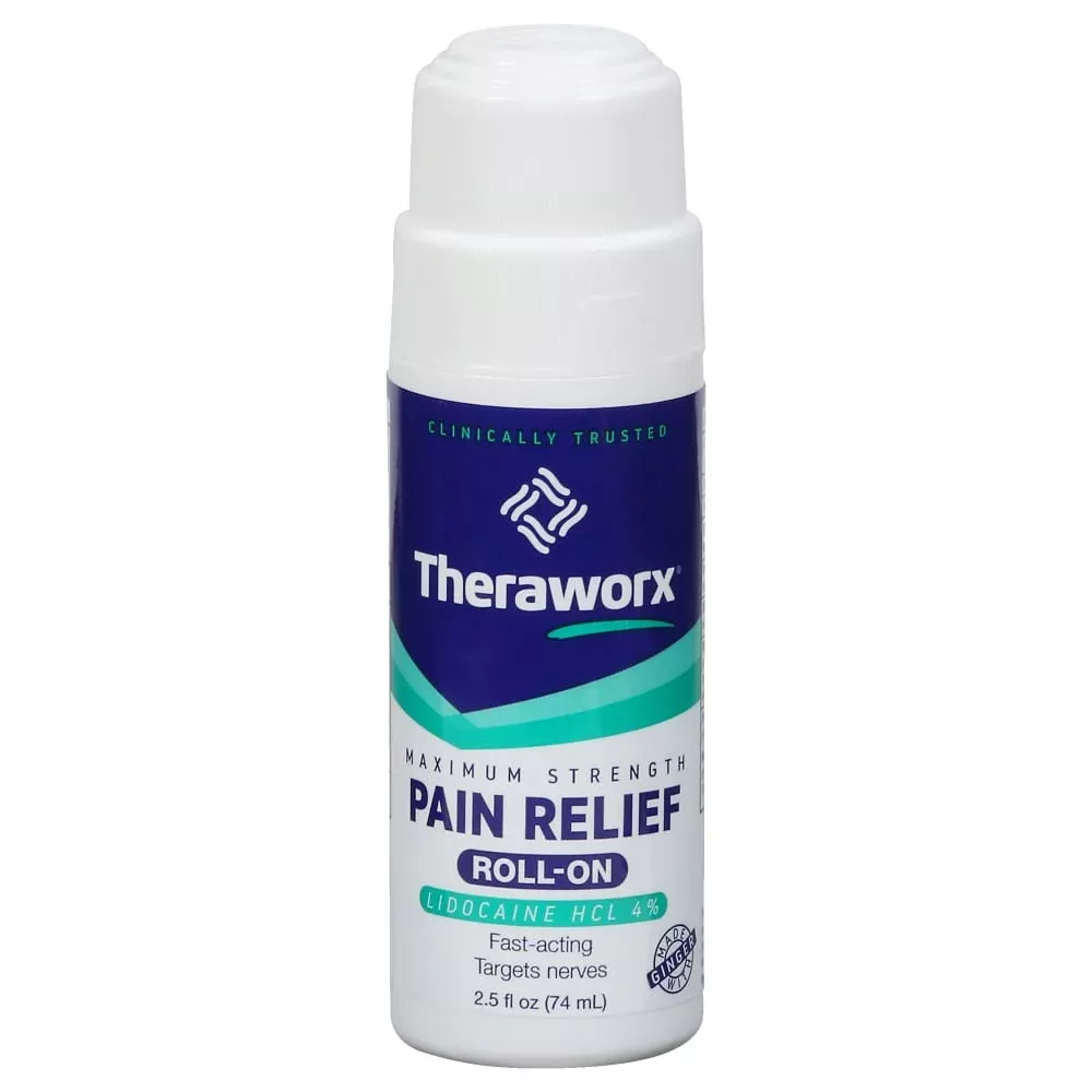 Theraworx Relief – Maximum Strength – Roll-On - 2.5 Fl Oz