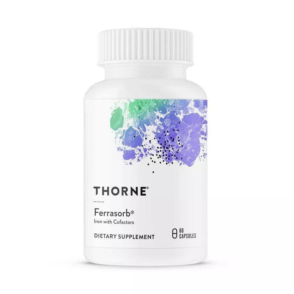 Thorne Research Ferrasorb Iron With Cofactors 60 Capsules