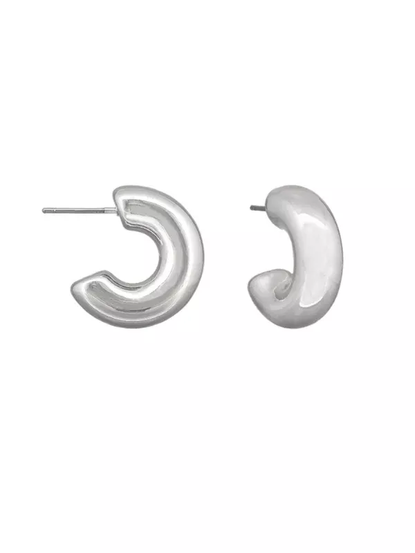 Tiger Tree Brielle Hoop Earrings Silver