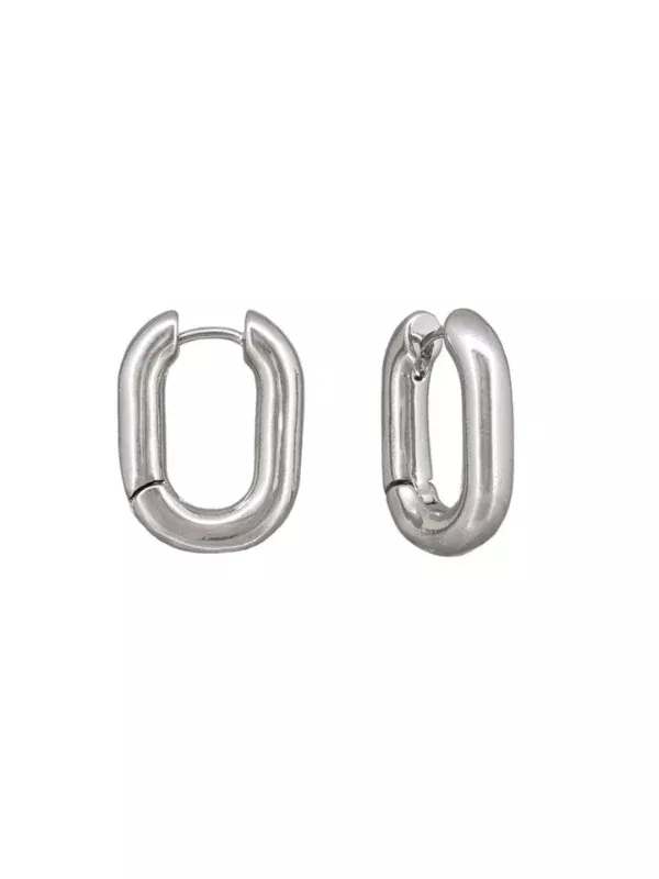 Tiger Tree Gemma Hoop Earrings Silver