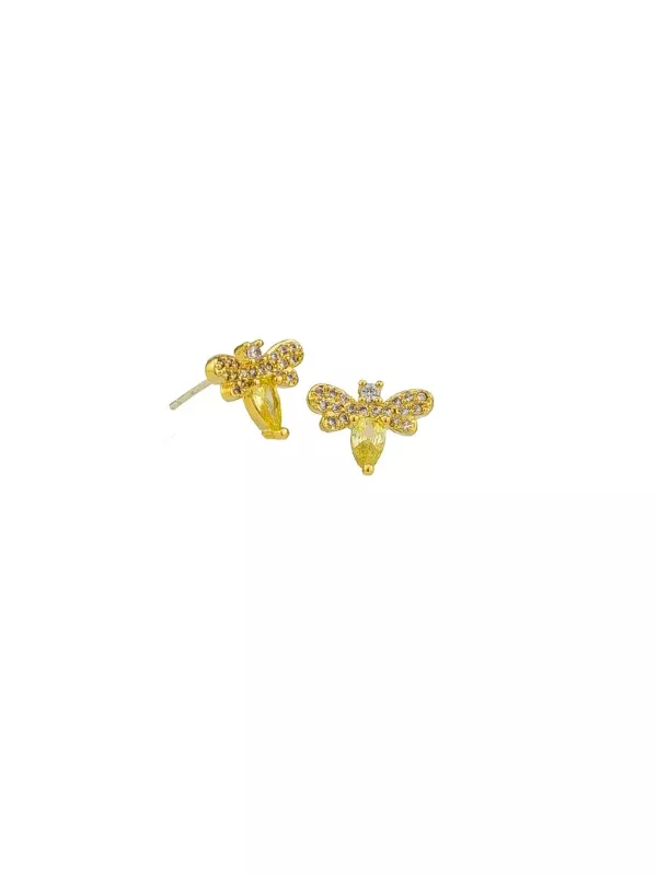 Tiger Tree Lemon Bee Studs Gold