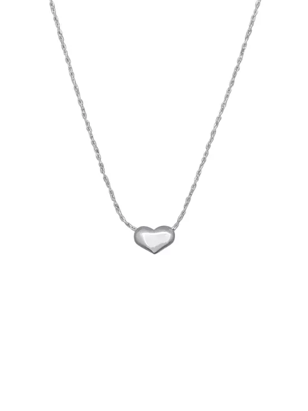 Tiger Tree Little Heart Necklace Silver
