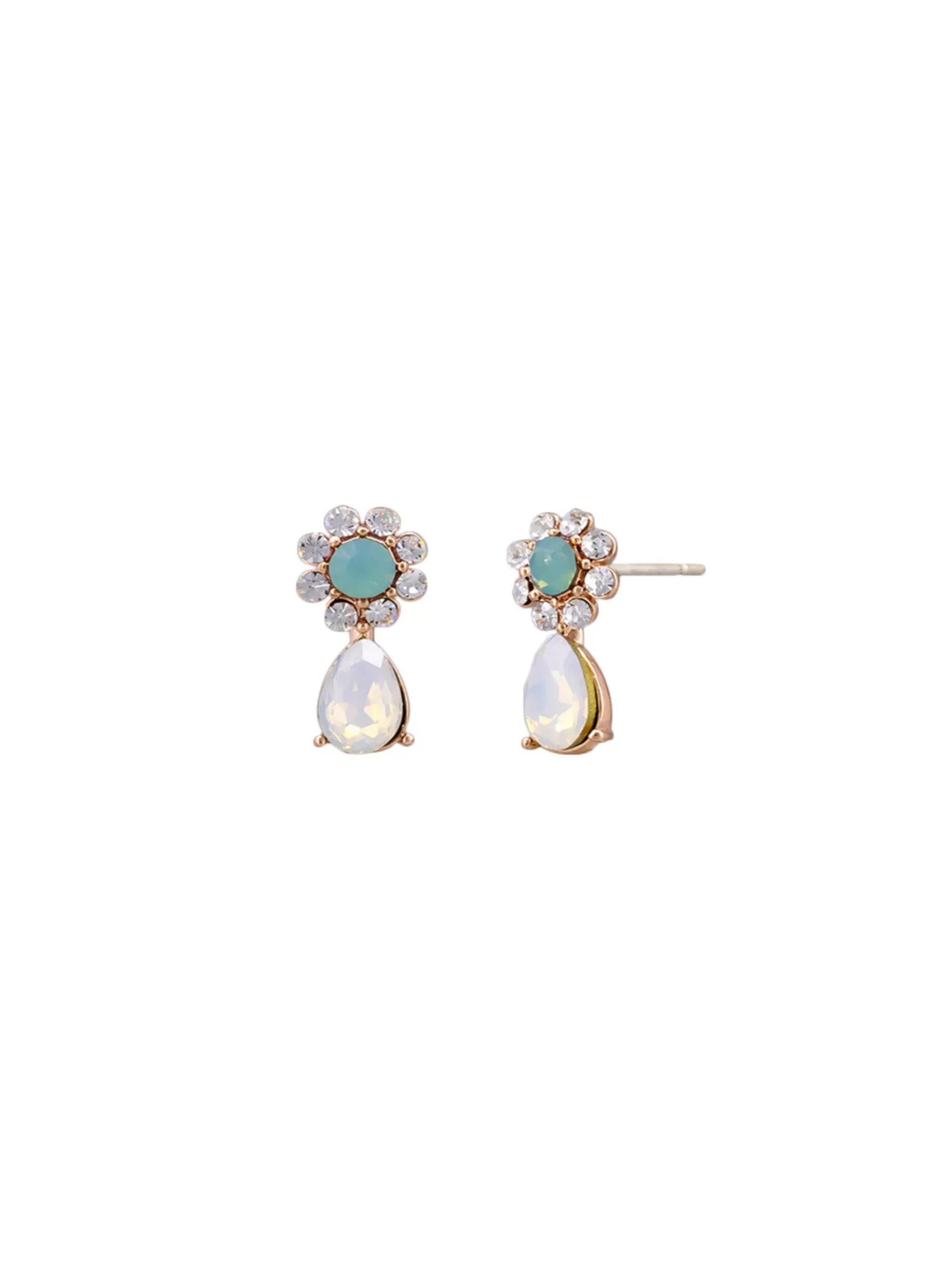 Tiger Tree Nikkola Earrings Pacific Opal & Rose Gold