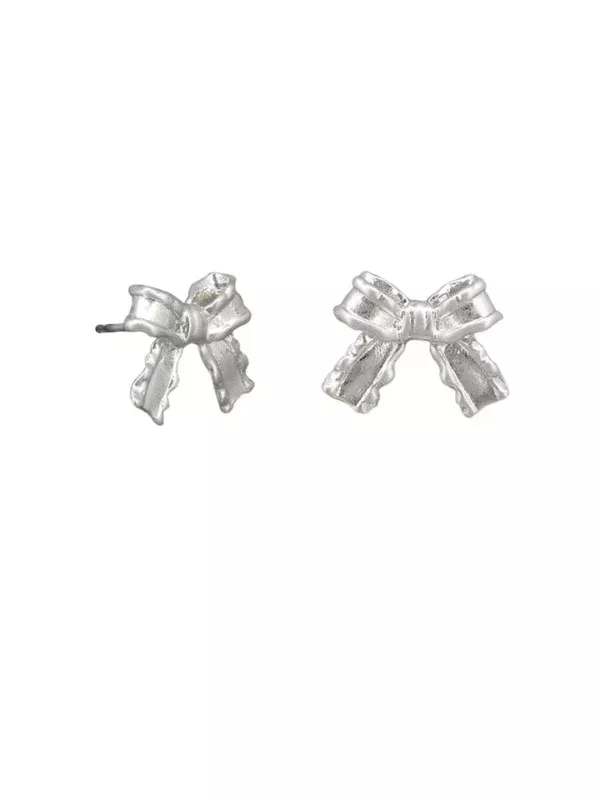 Tiger Tree Pollyanna Bow Earrings Silver