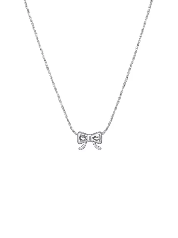Tiger Tree Sailor Bow Necklace Silver
