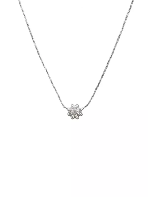 Tiger Tree Sweet Flower Necklace Silver