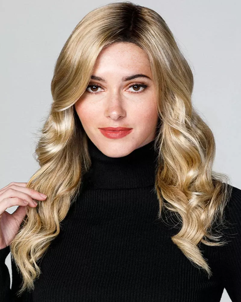 Top Coverage Wavy 18 Inch | Lace Front & Monofilament Synthetic Hair Toppers By Jon Renau 18~26 Inch