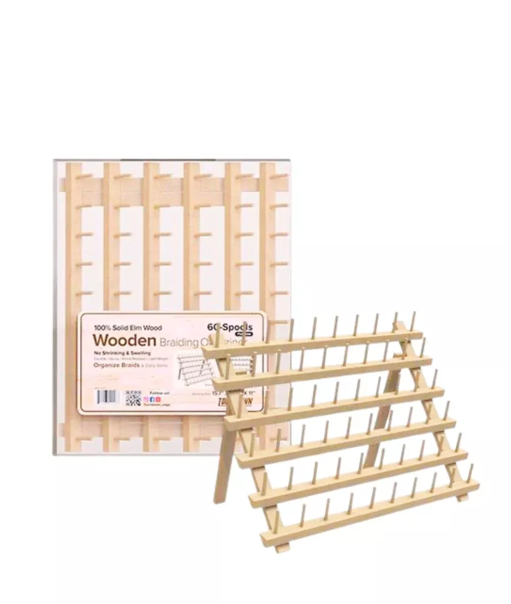 Touchdown Wooden Braiding Organizer 60 Spools[12Mc] #Tbr60