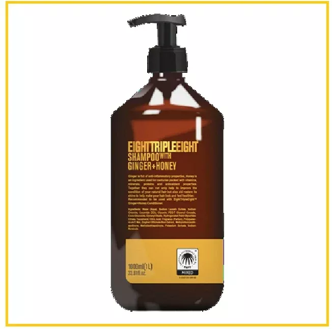 TRIPLE EIGHT SHAMPOO WITH GINGER & HONEY 1000ML