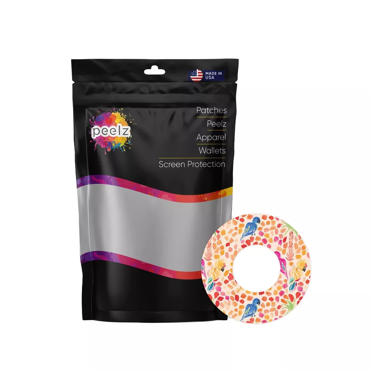 Tropical Watercolor PatchTape Designed for the FreeStyle Libre 2