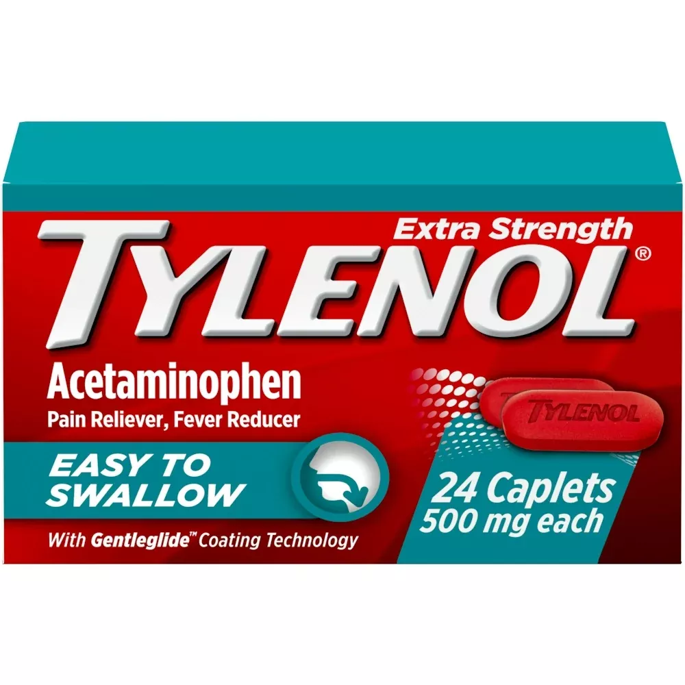 TYLENOL Extra Strength 500 mg Easy to Swallow Gelcap CPLT, 24 EA
