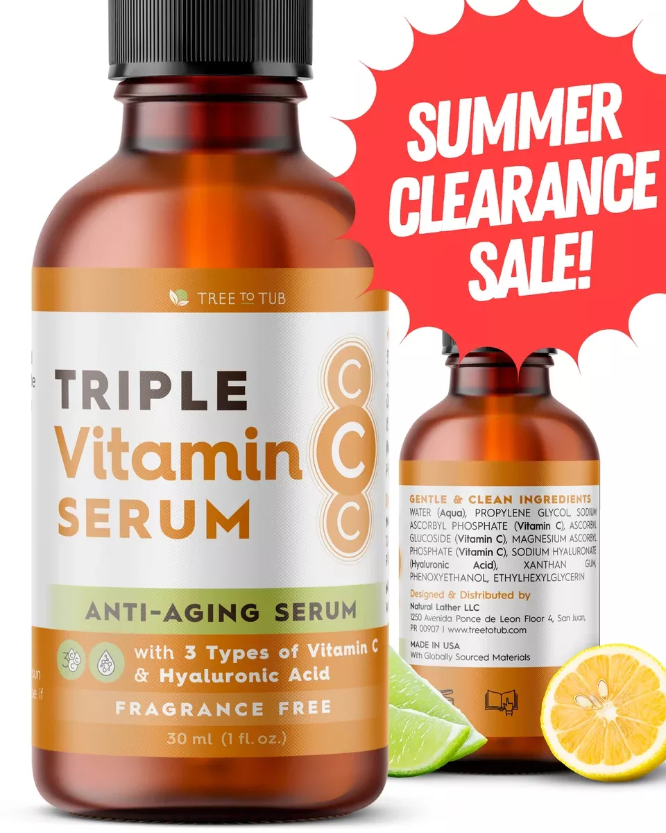 Ultra-Brightening Triple Vitamin C Serum for Sensitive Skin