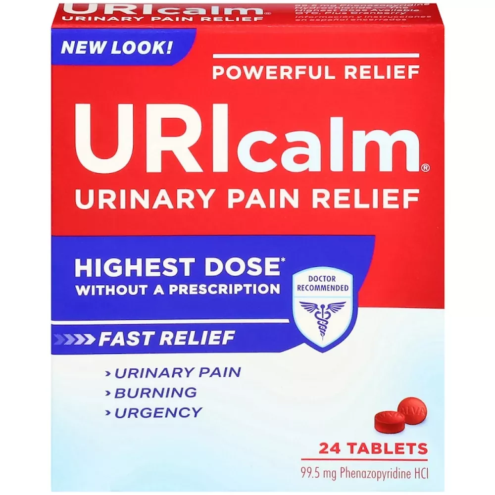 Uricalm Max Strength Urinary Pain Relief, 99.5 mg Phenazopyridine HCl, 24 Tablets