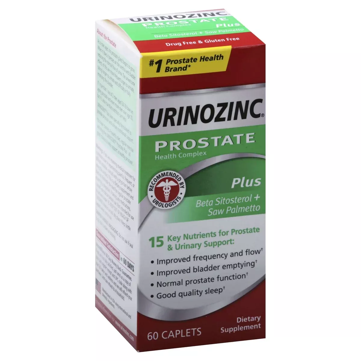 Urinozinc Plus Tablet CPLT, 60 EA