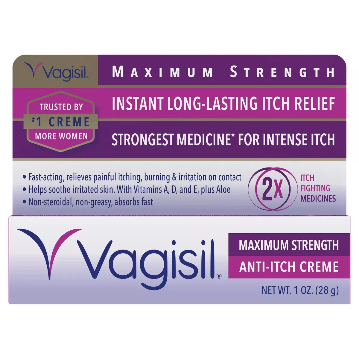 Vagisil 20% – 3% Maximum Strength Cream, 1 oz