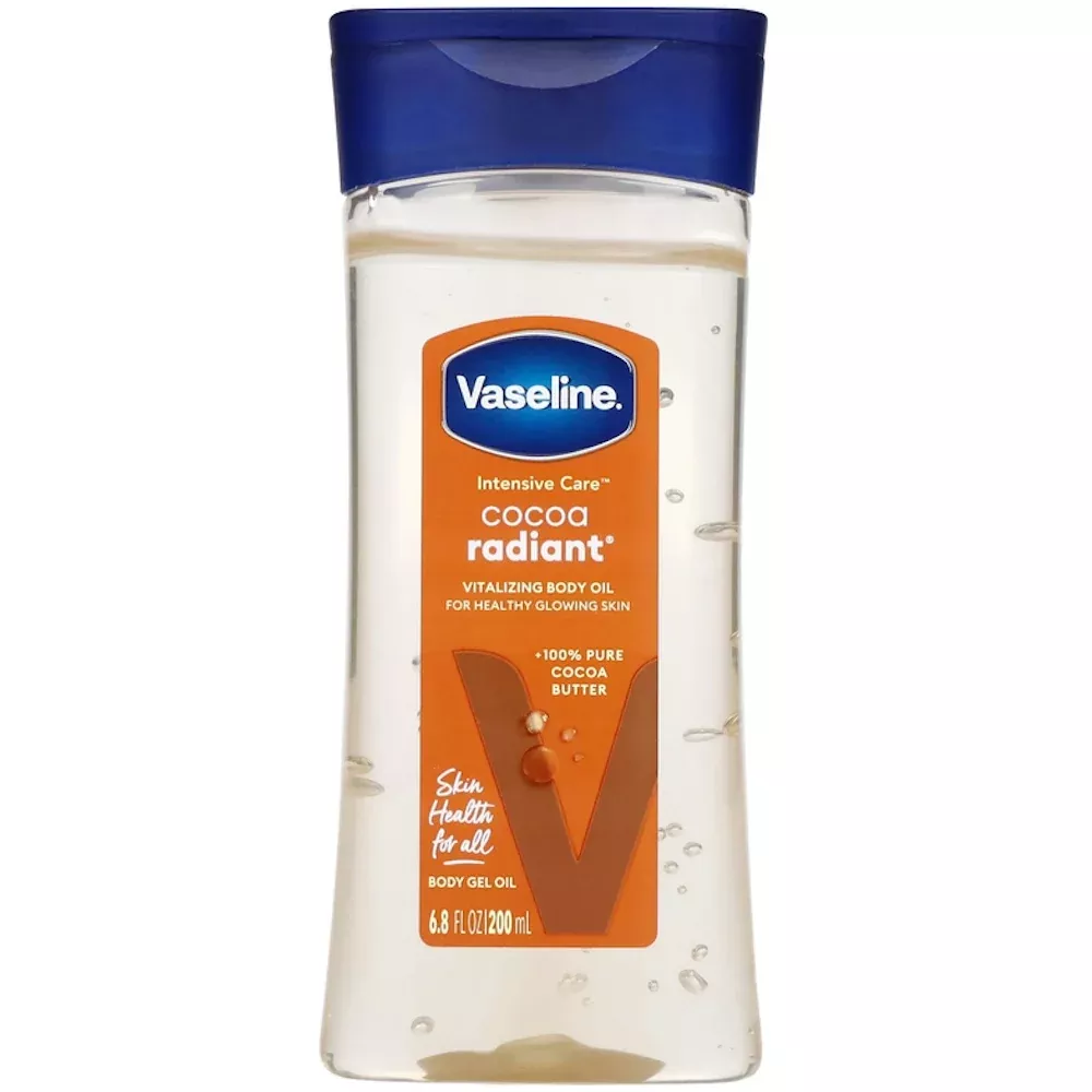 Vaseline Intensive Care Cocoa Radiant Body Gel Oil Scented – 6.8 Fl Oz