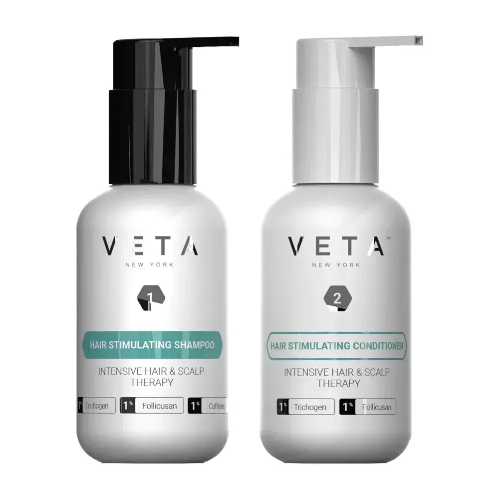 Veta shampoo + conditioner travel kit