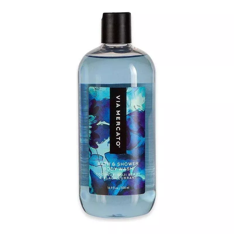 Via Mercato Coconut, Goji Berry & Black Currant Body Wash 16.9 Fl Oz