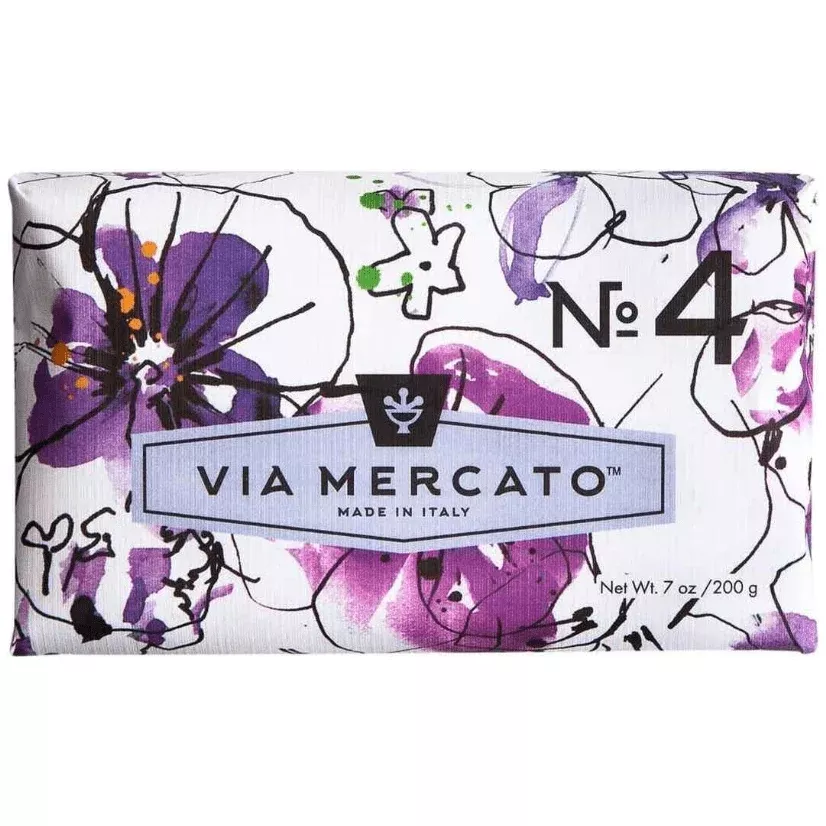 Via Mercato Nro. 4 Soap (Violets, Magnolia & Amber) 7oz