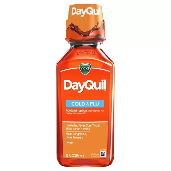 Vicks DayQuil™ Cold & Flu Liquid, 12 oz