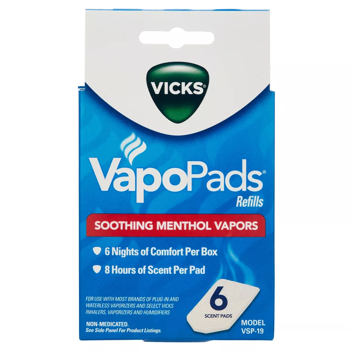 Vicks Refill Scent Pads – Soothing Menthol Vapors