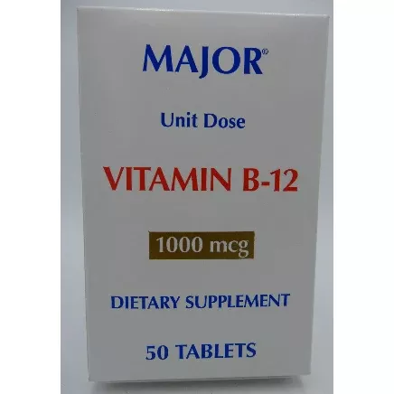 Vitamin B12 1000 mcg Gluten-Free Tablet, 5 x 10 UD