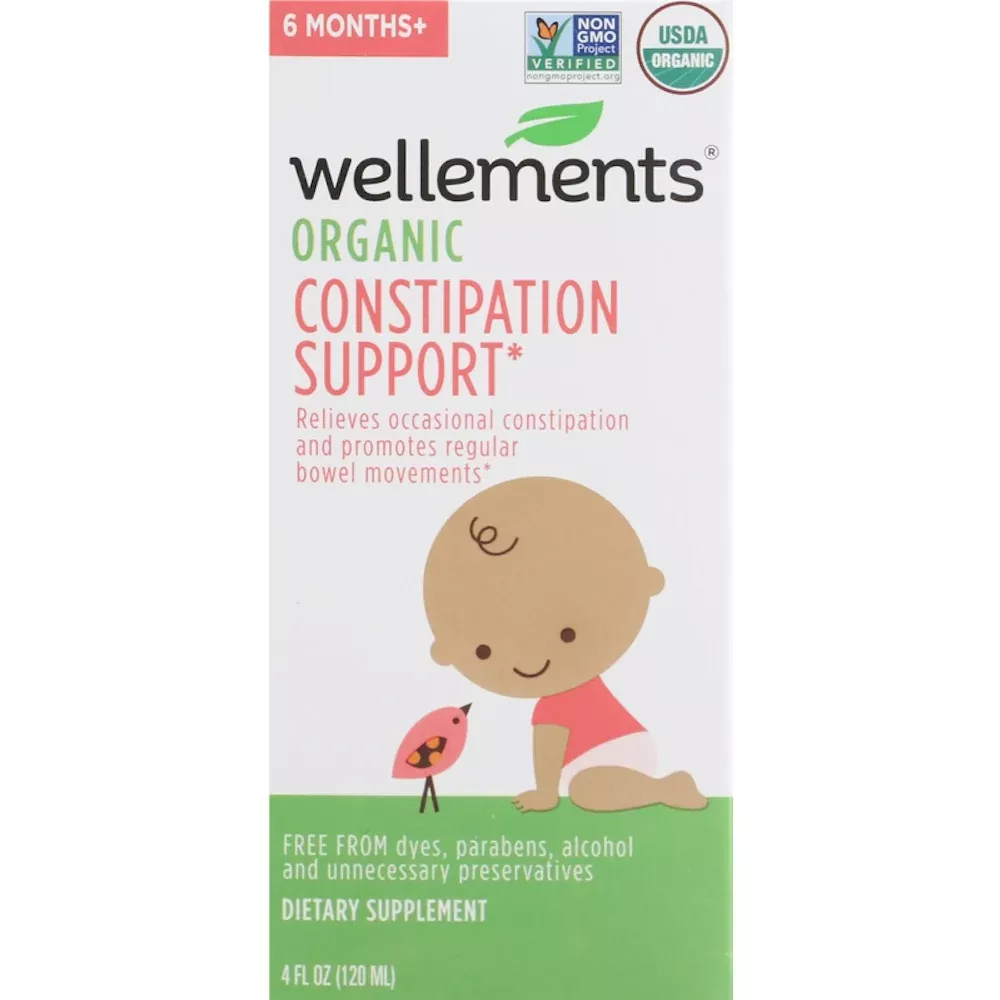Wellements Organic Constipation Support – 4 Fl Oz