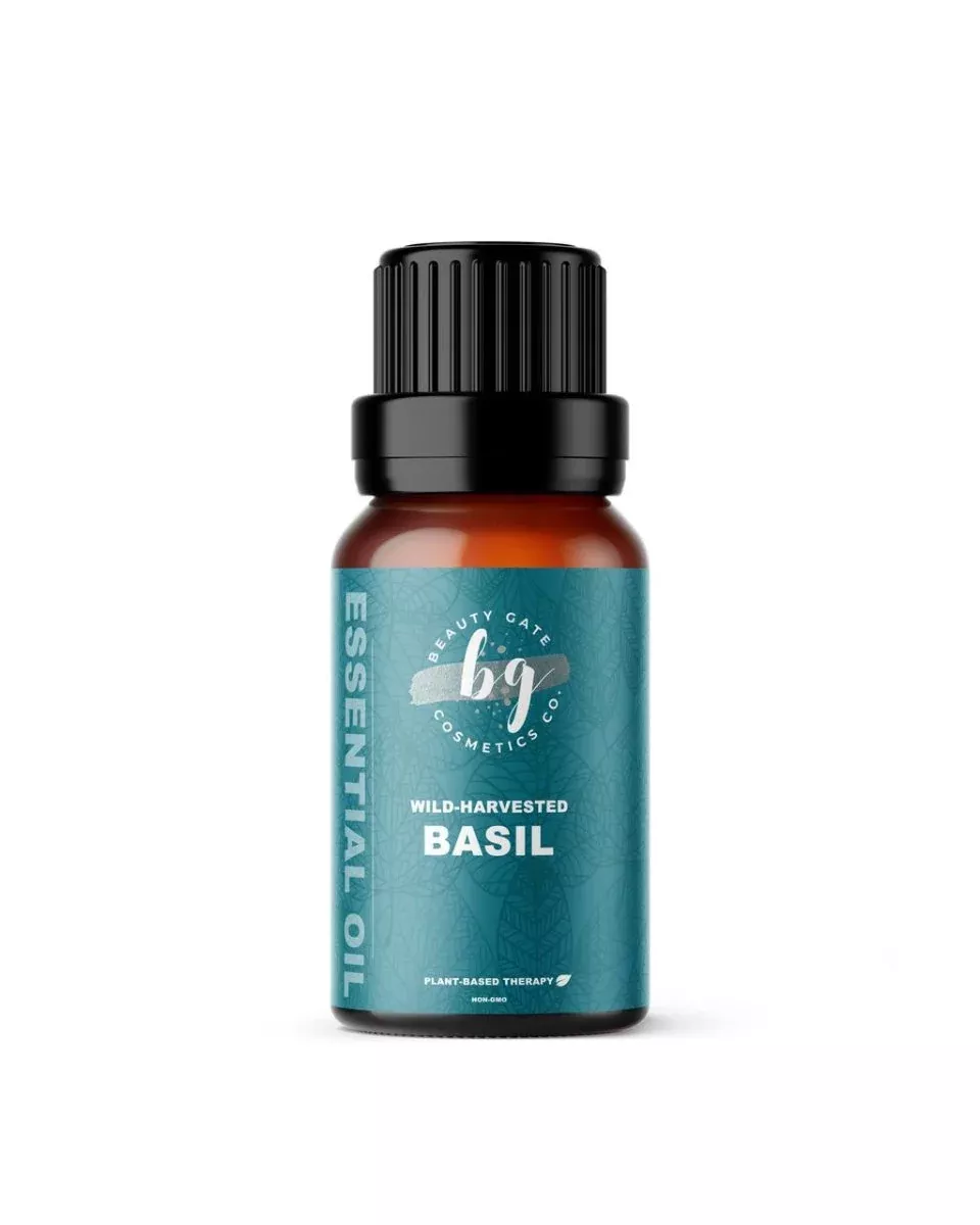Wild-harvest Basil Essential Oil (Ocimum basilicum) Clarifying and Energizing Aromatherapy
