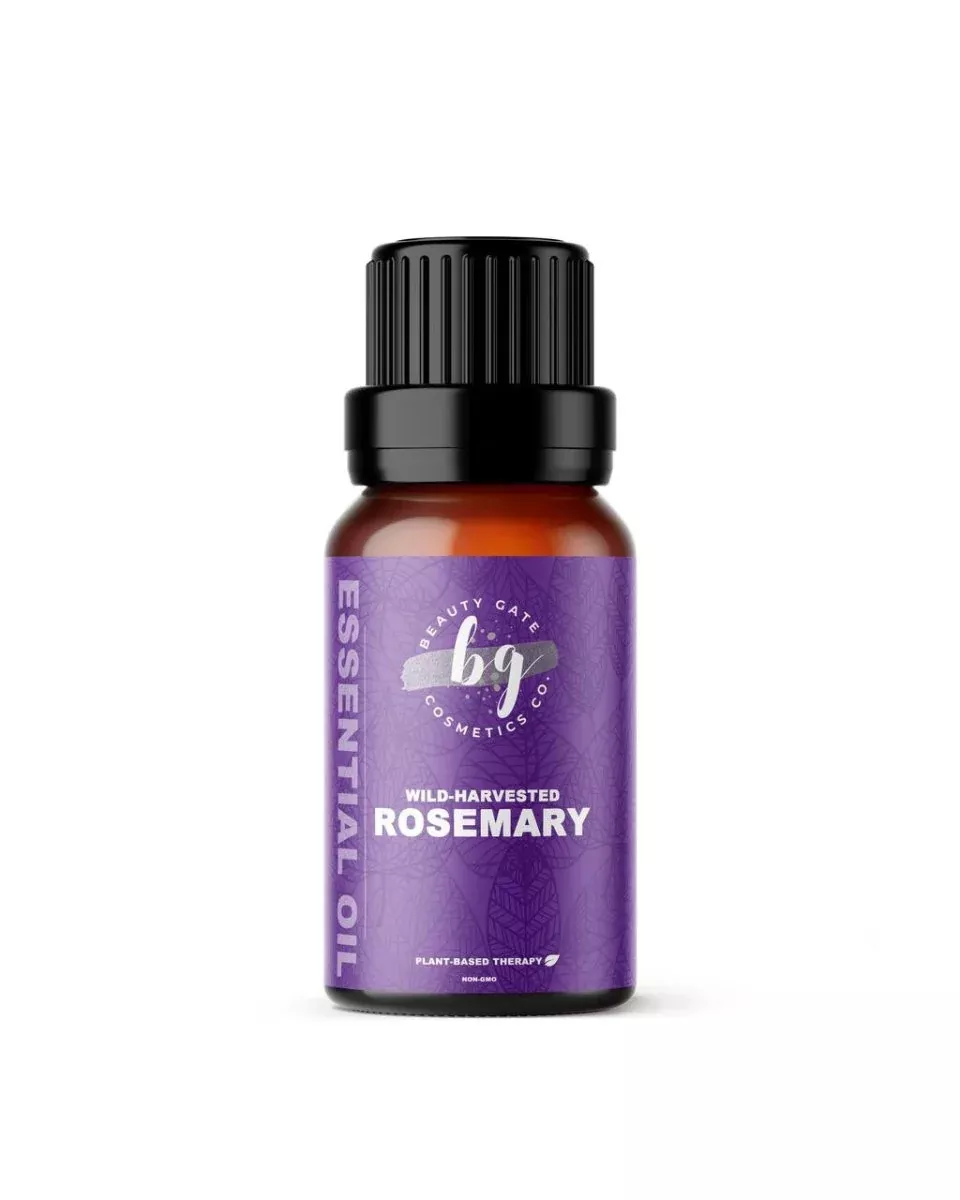 Wild-harvest Rosemary Essential Oil (Rosmarinus officinalis) Hair Growth Stimulation and Mental Clarity Aromatherapy