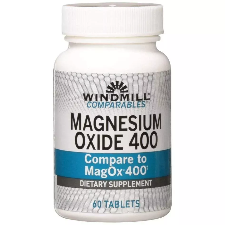 Windmill Magnesium Oxide 400 480 mg Tablet, 60 EA