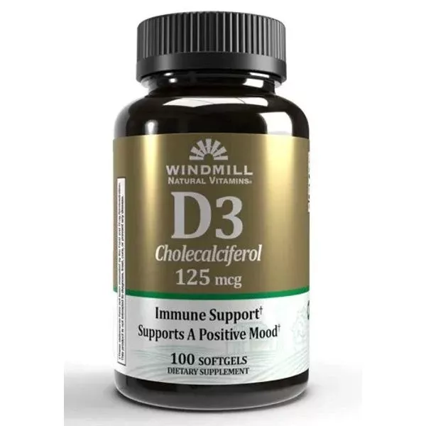 Windmill Vitamin D3 Cholecalciferol – 125 Mcg