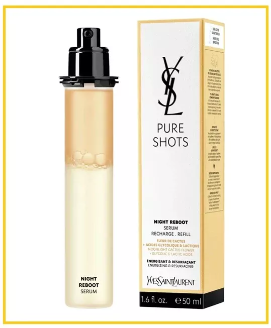 YVES SAINT LAURENT YSL PURE SHOTS NIGHT REBOOT SERUM REFILL 50ML