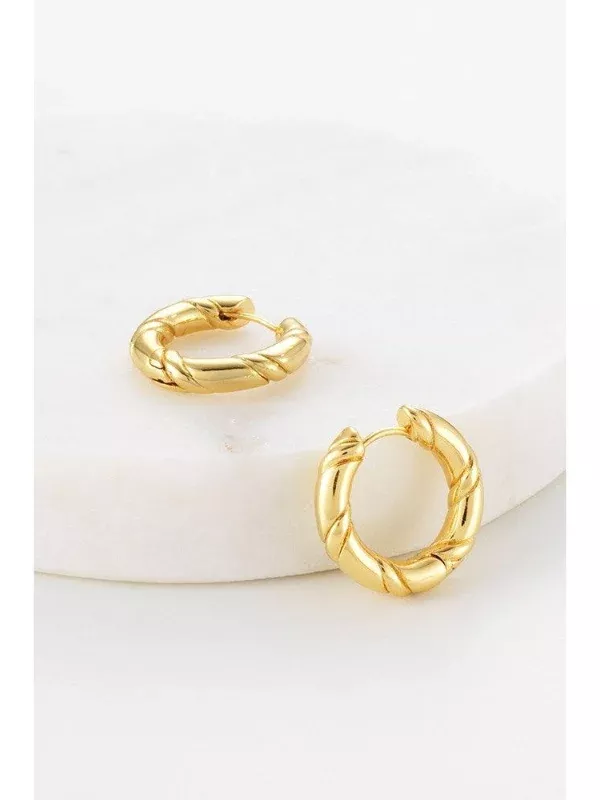 Zafino Alannah Hoop Earrings Gold