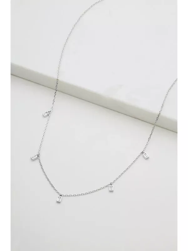 Zafino Baguette Necklace Silver