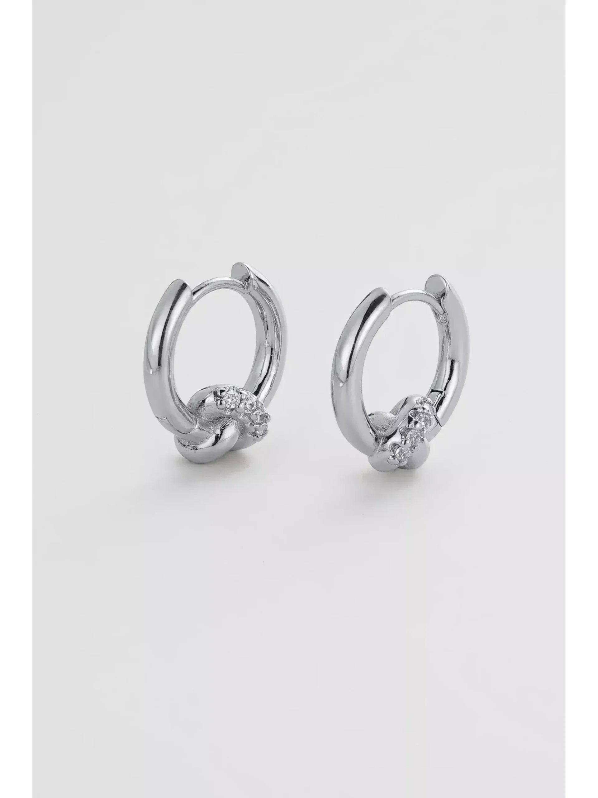 Zafino Elle Hoop Earrings Silver