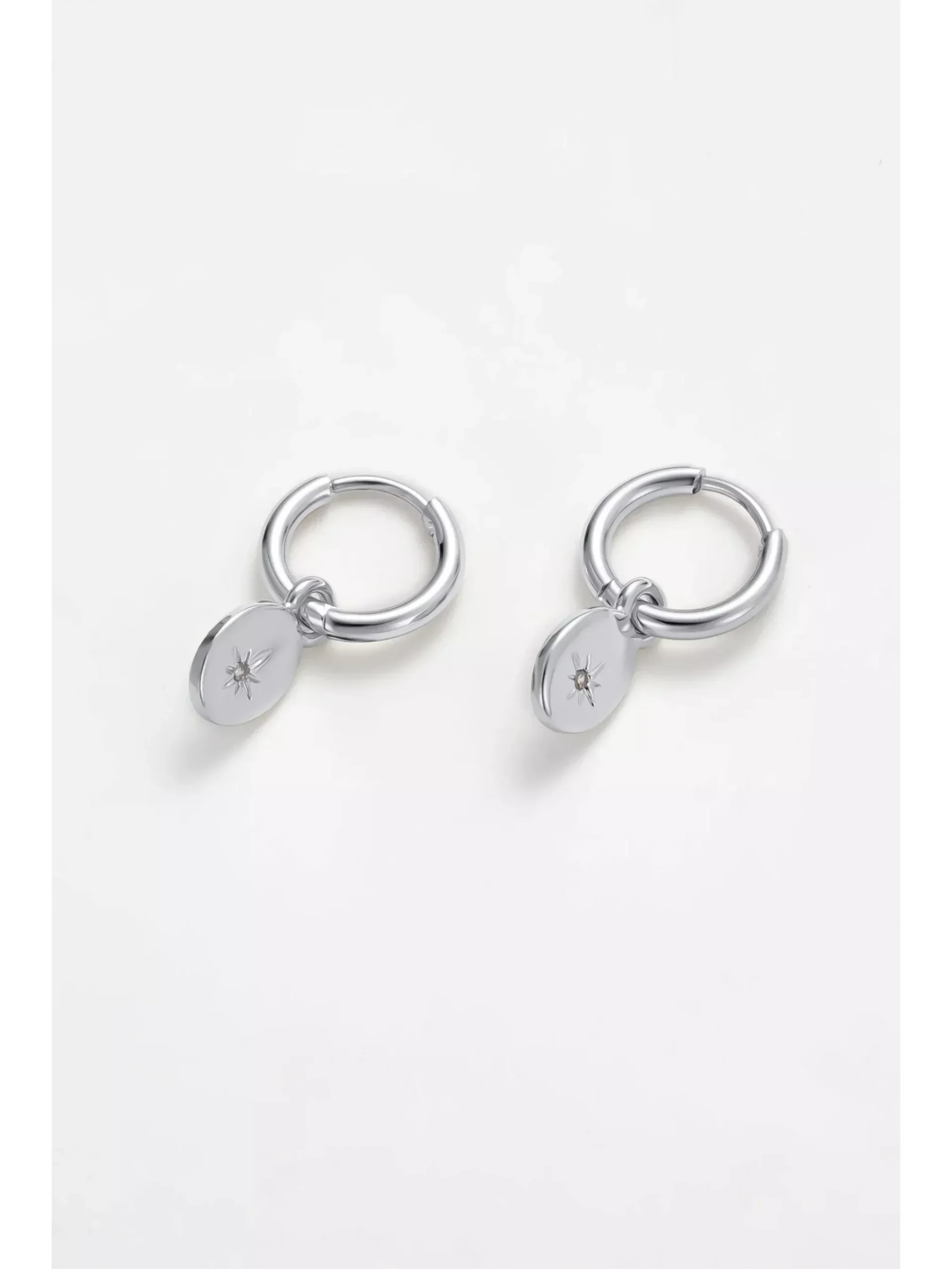Zafino Nala Hoop Earrings Silver