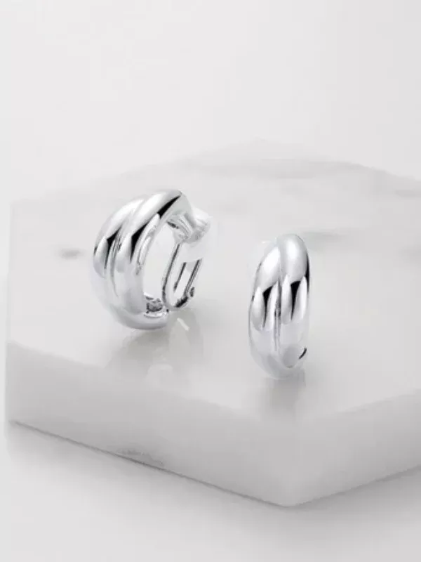 Zafino Peyton Clip On Earrings Silver