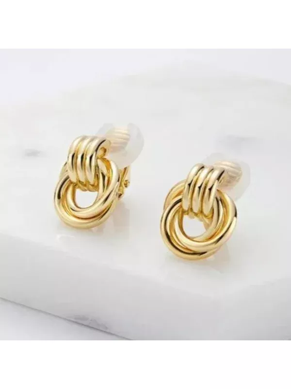 Zafino Poppy Clip On Earrings Gold