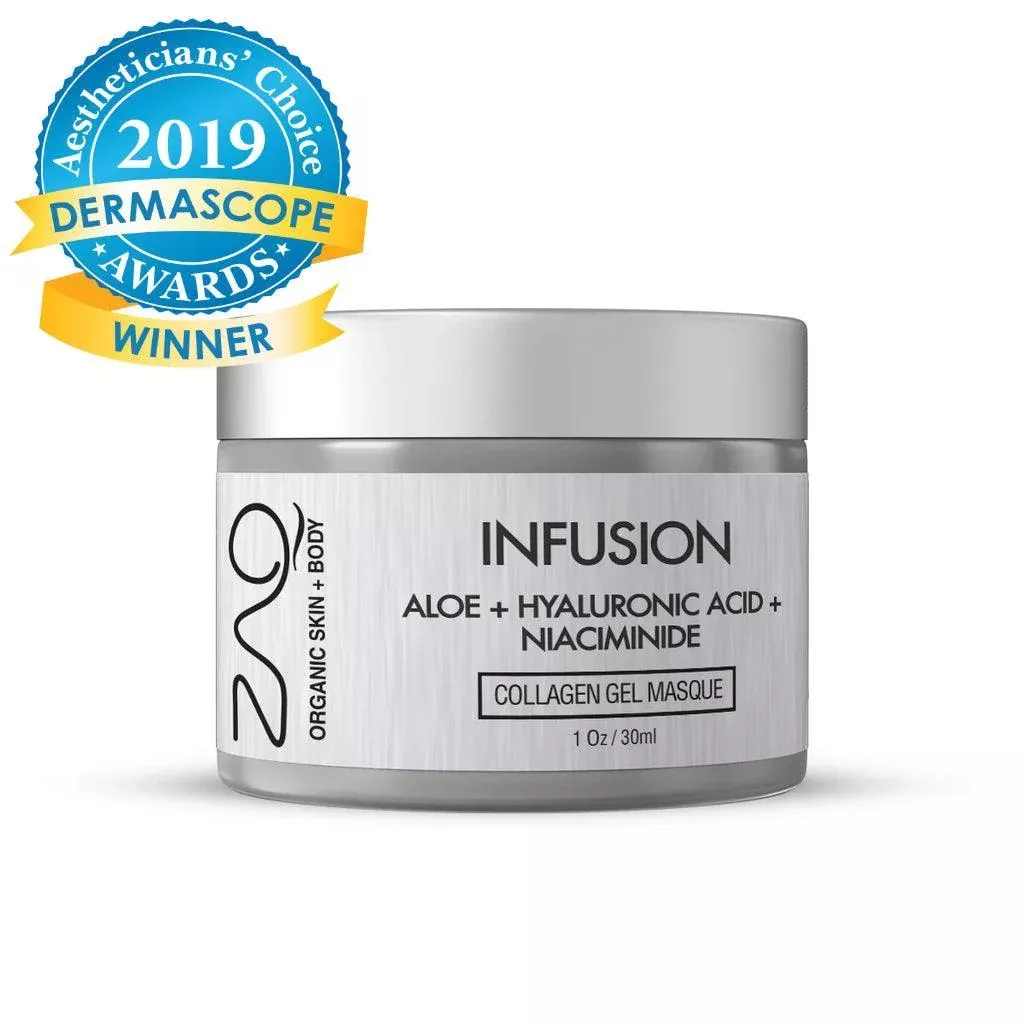 ZAQ Organic Infusion Collagen Gel Masque – Aloe + Hyaluronic Acid + Niacinamide