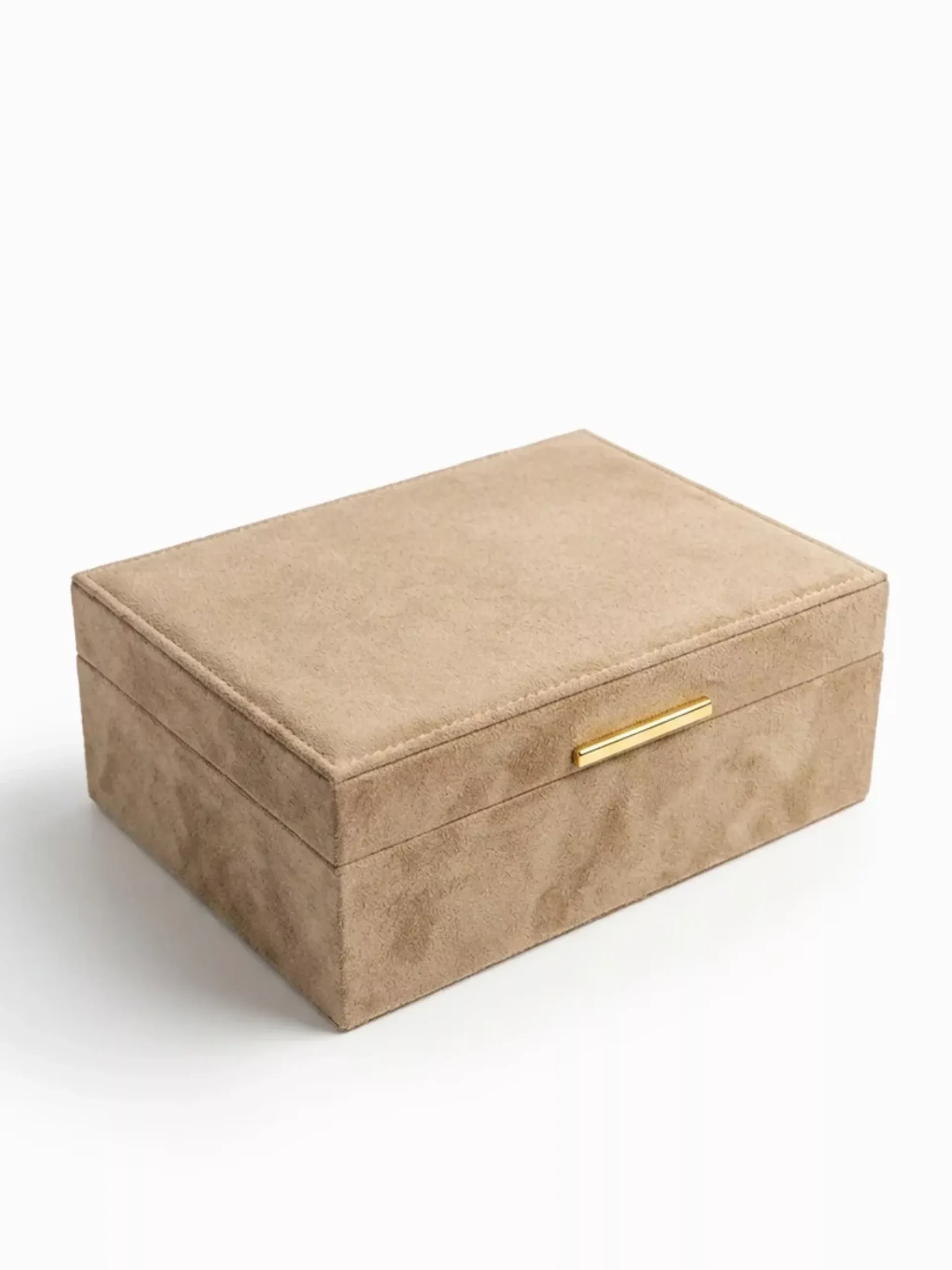 Zjoosh Eco Suede Jewellery Box Latte