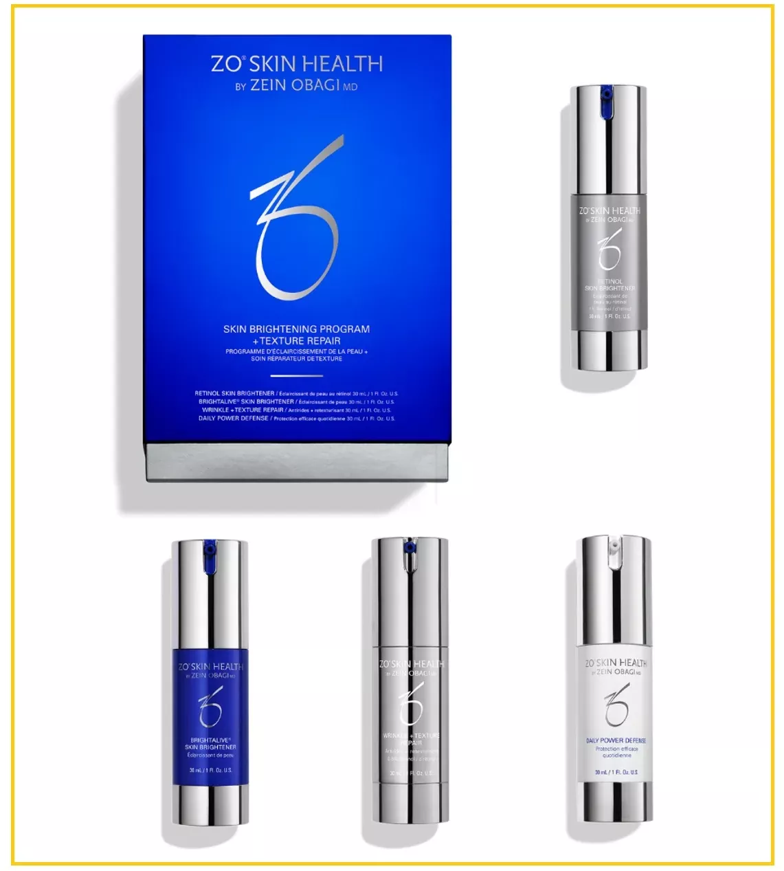 ZO SKIN HEALTH 4-Piece Brilliance Program & Texture Reparation Duo Set